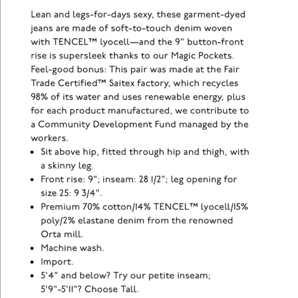 Madewell 9" Mid-Rise Skinny Jeans Button-Front Edition Rust Orange Size 28 - Picture 12 of 13